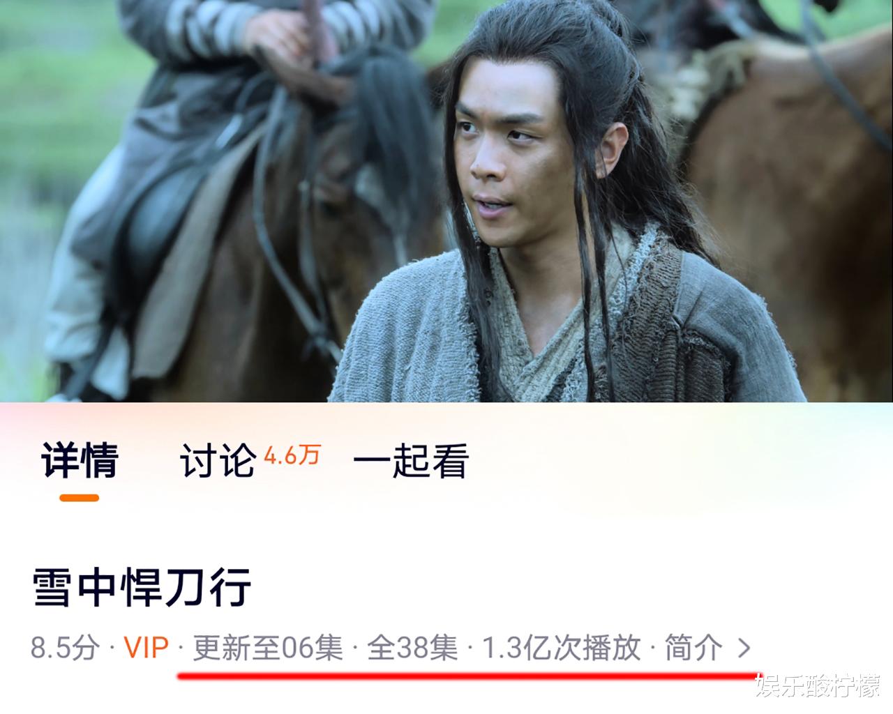 国产剧|《雪中悍刀行》收视破1，播放过亿，热度夺冠，为何网友还不满意