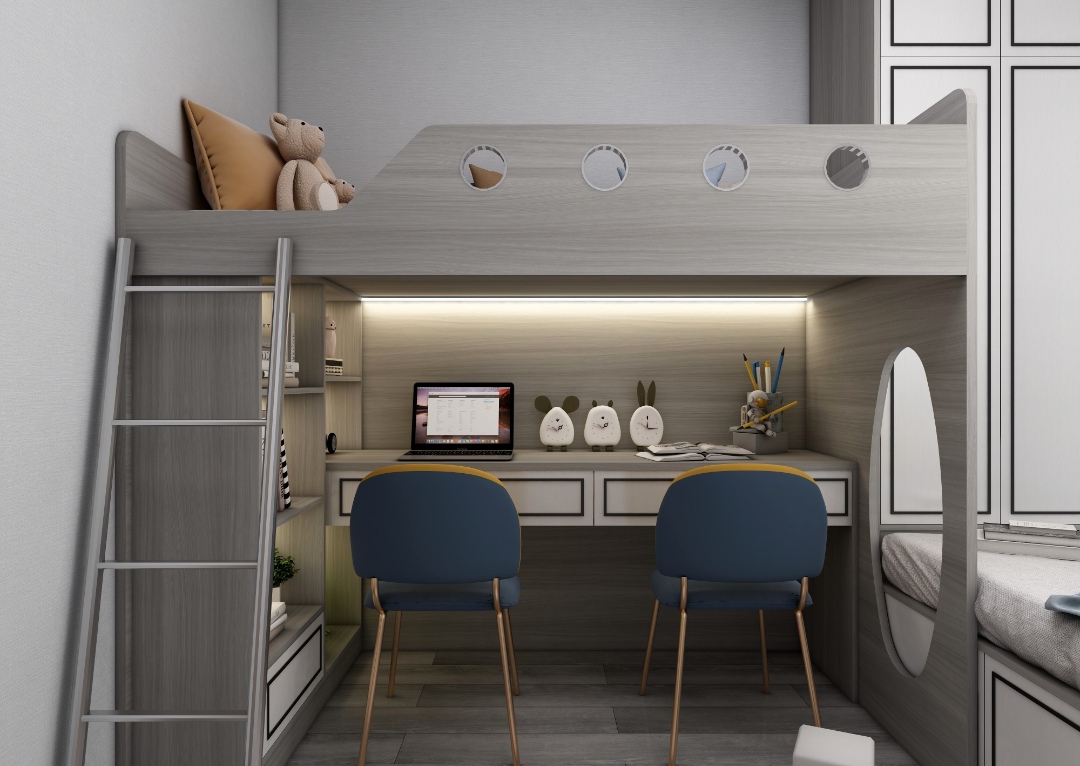 115平轻奢混搭风,这里有你们喜欢的厨房和卫生间,阳台才是亮点