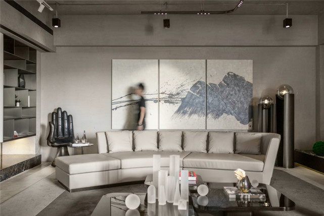 120平高级灰三居室,看似简单却不乏高级