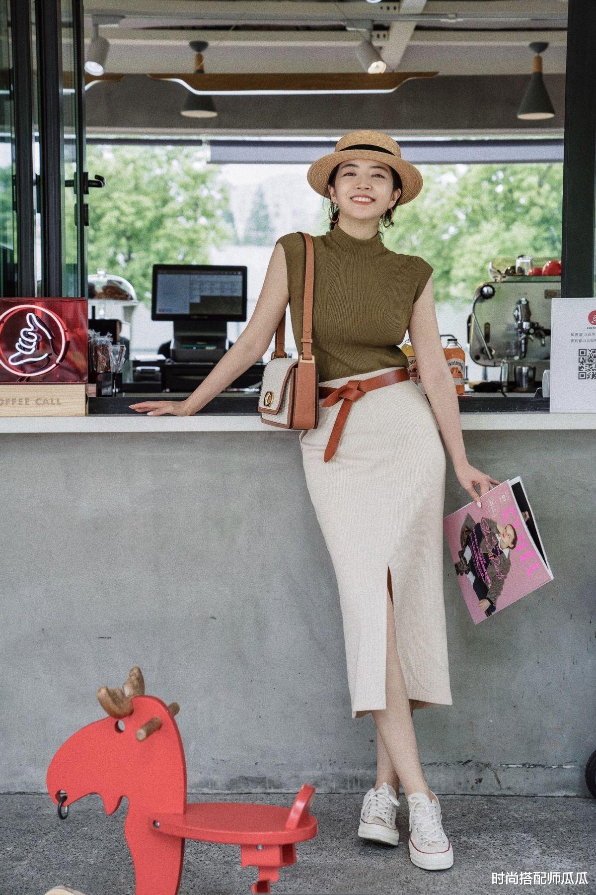 时尚搭配师瓜瓜 今年火了一种裙子,叫“奶油裙”,温柔有气质,学三木这样穿真美