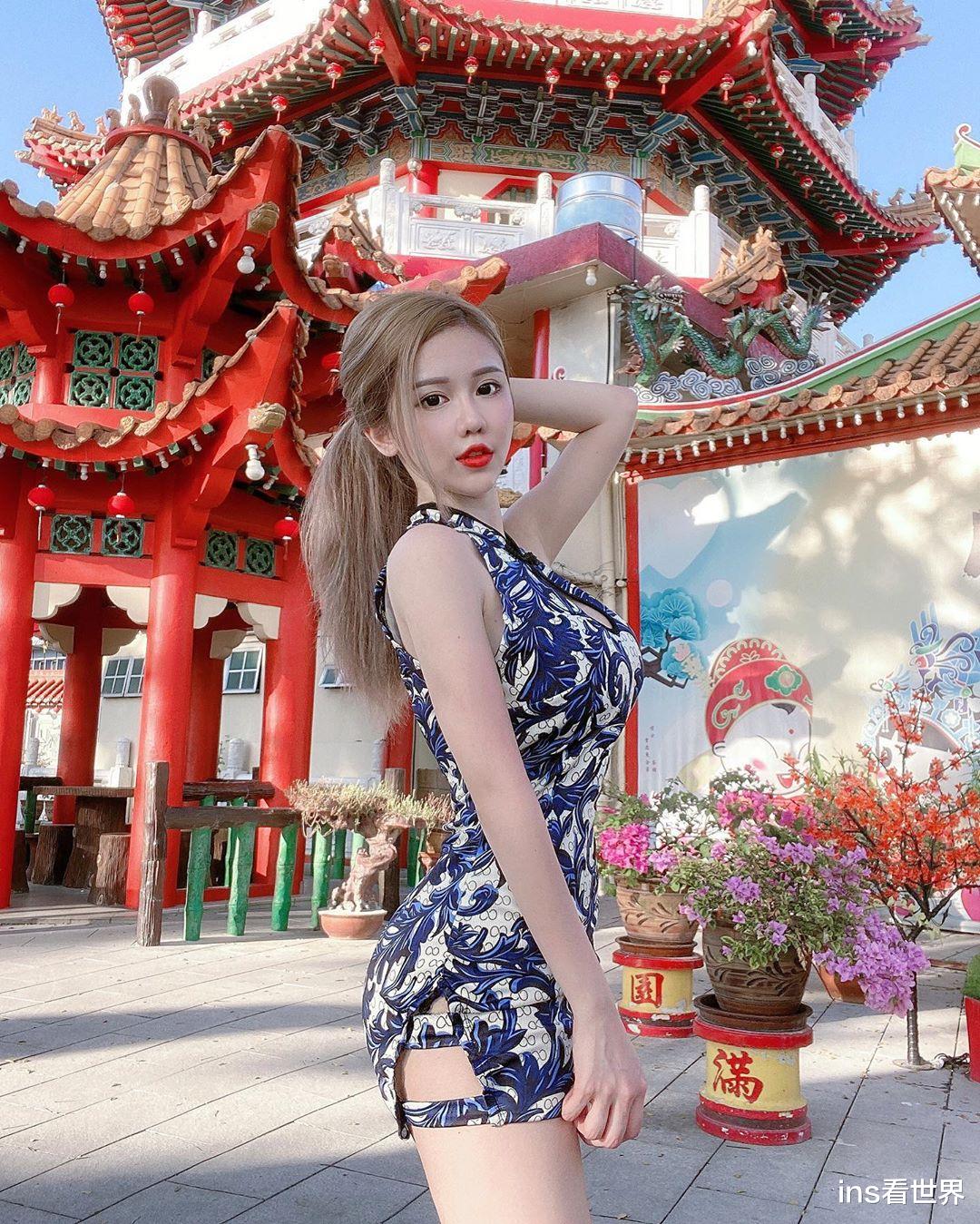 ins看世界|好身材的女生还穿着旗袍,尽显风情万种,感觉有点扛不住