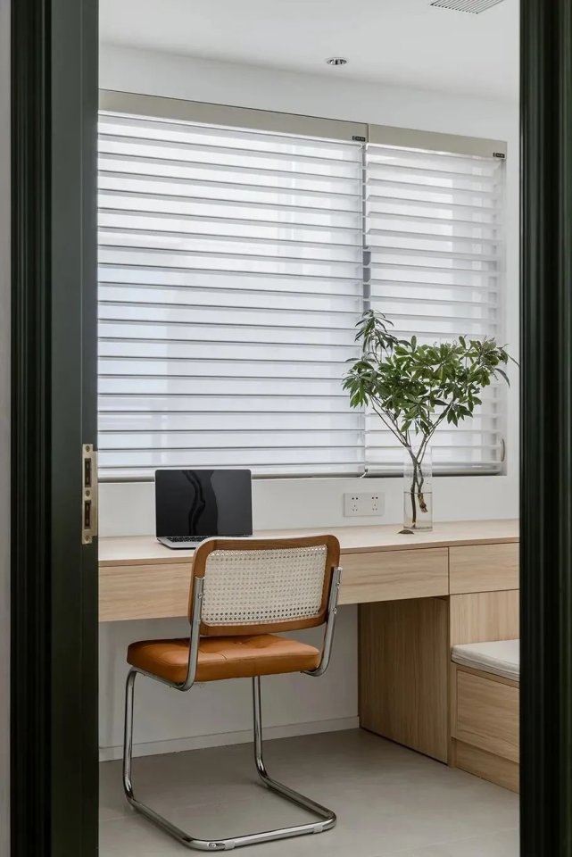 117㎡北欧风,森系外观+奶油质感,牛油果绿背景墙太耐看!