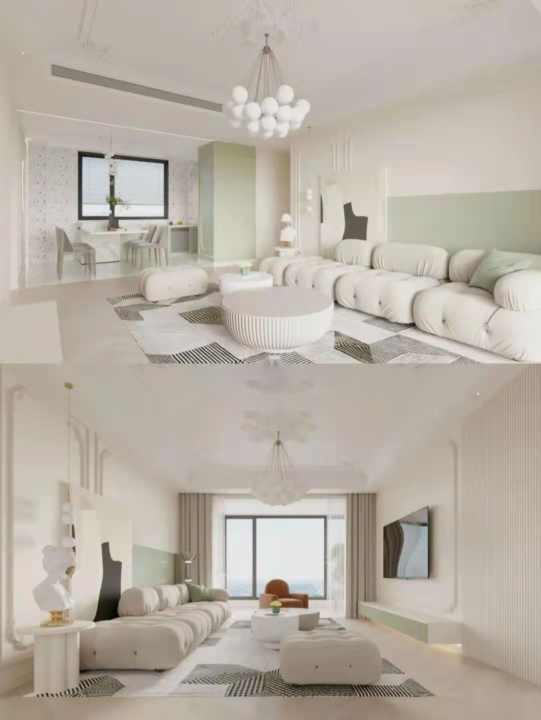 现代法式优雅奶咖精致且温馨