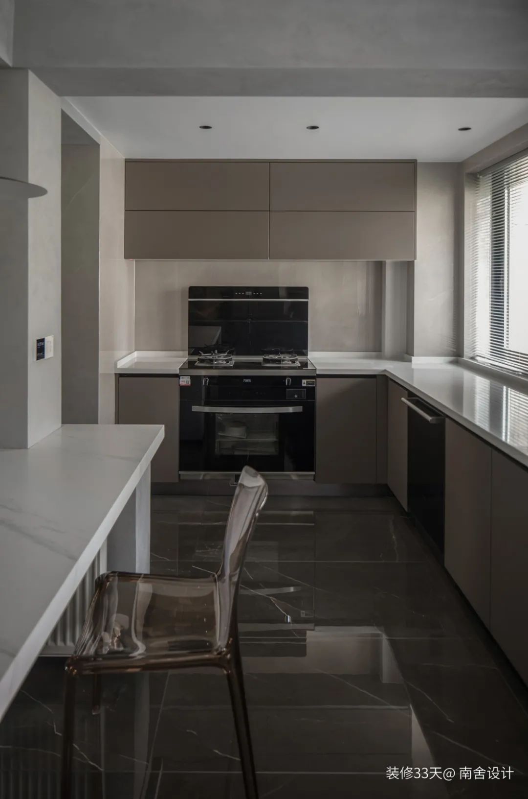 装修设计:90平LDK一体化现代简约两居