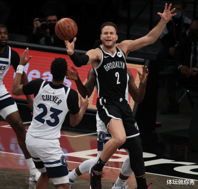 籃網(wǎng)隊(duì)|正負(fù)值+13！籃網(wǎng)最劃算引援，格里芬5+6+5攻防一體，6分鐘4犯真拼