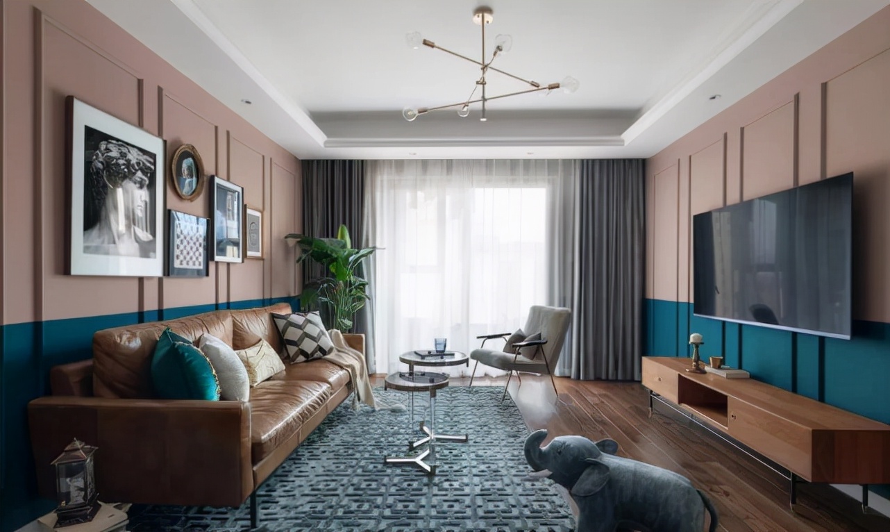 98平混搭风二居室,粉红色梦幻色调充满你家