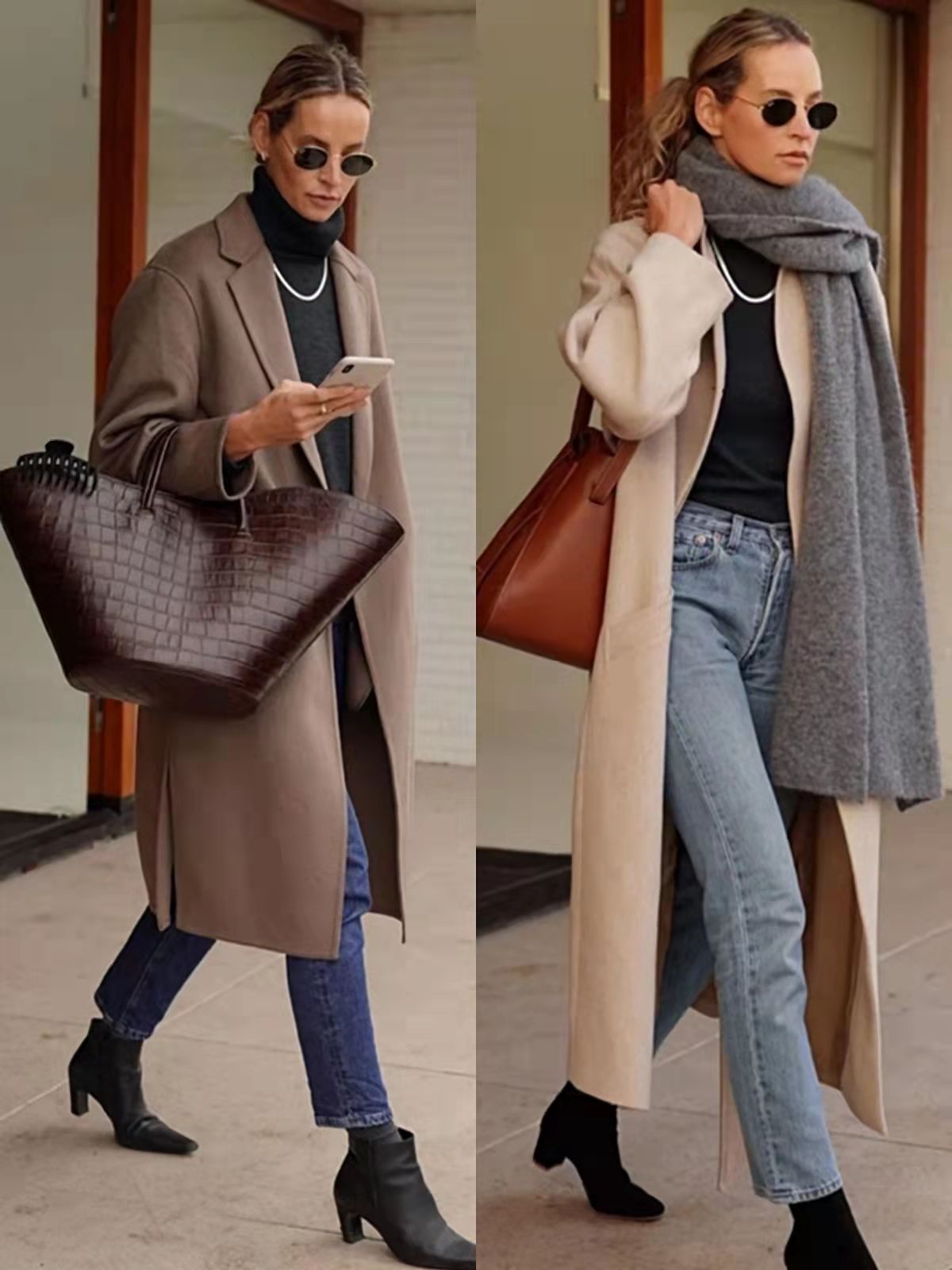 穿衣搭配|这才是教科书级别的通勤穿搭，时尚实用又高级，冬季照着穿稳赢