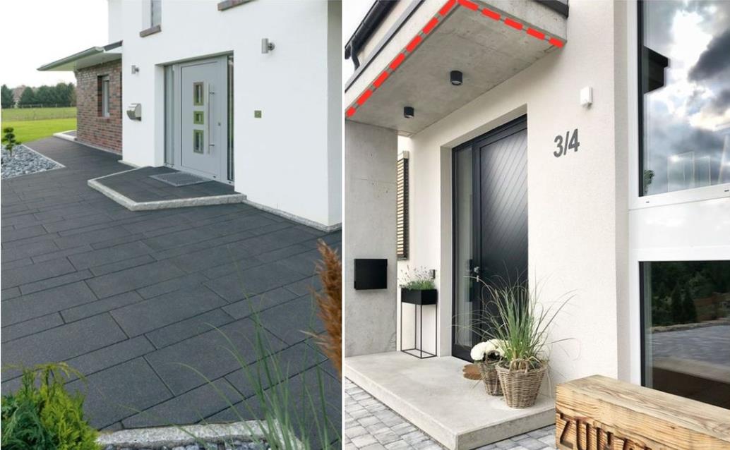 入户这样抬高10公分，解决雨天的烦恼，还多了个景观