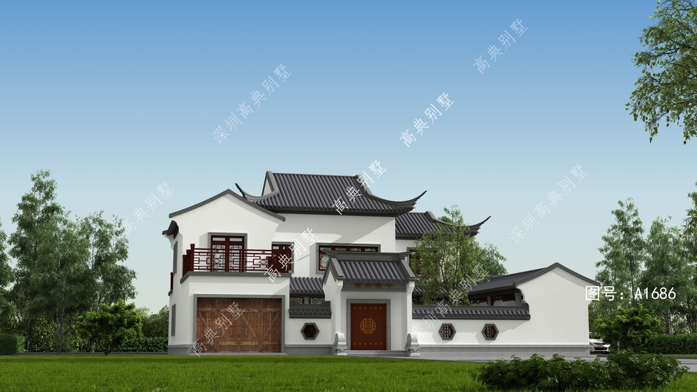 |想要与众不同的住宅，选中式庭院别墅，不规则设计更加高级