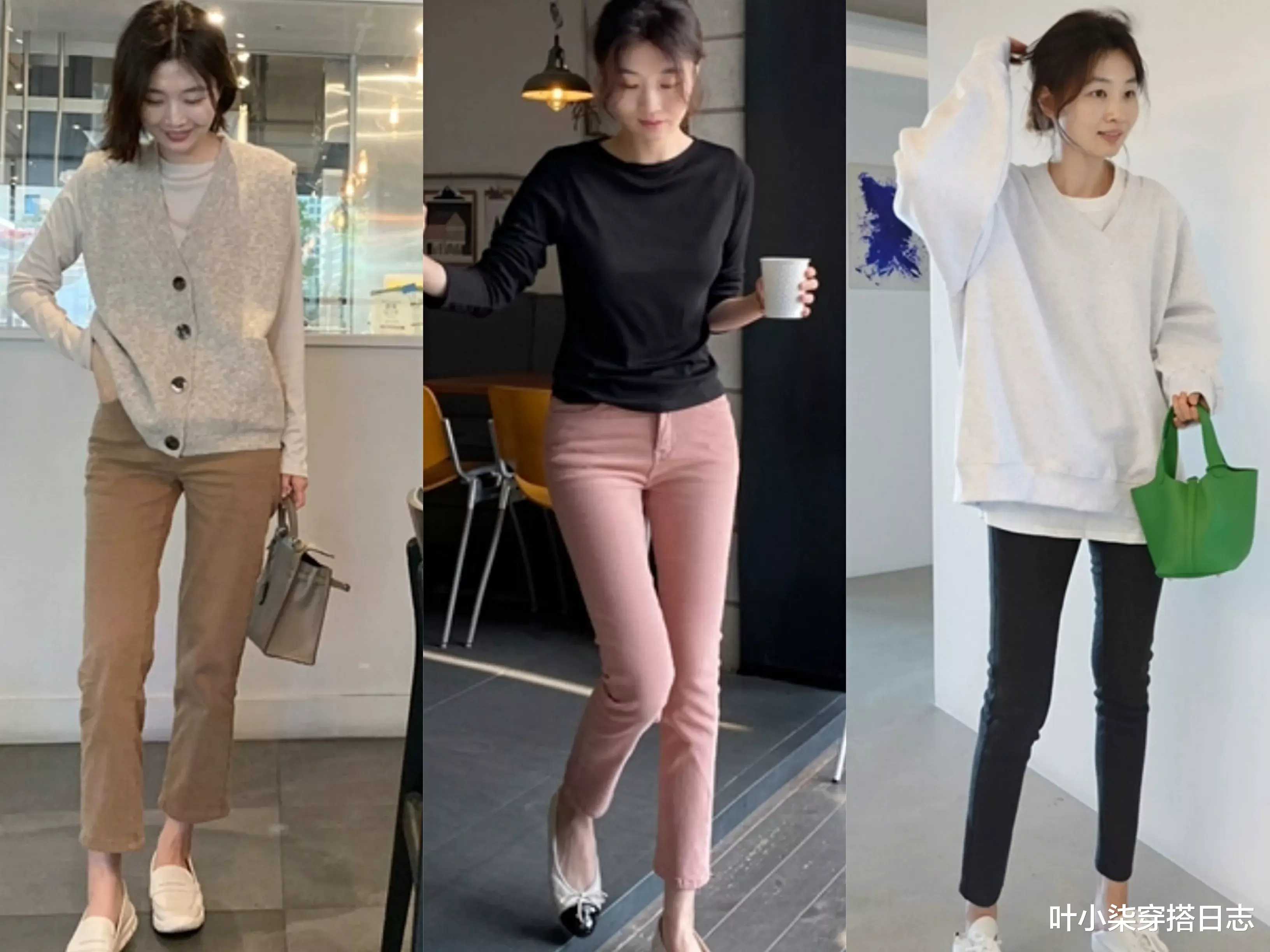 叶小柒穿搭日志|清新素雅是早秋的穿衣腔调,用简约的基础款来演绎,气质不俗