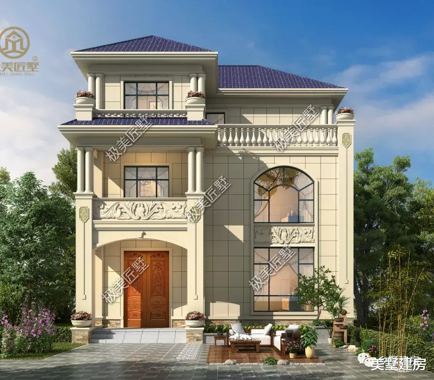 宅基地|经典大气欧式别墅，造价经济，小宅基地的福利来了！