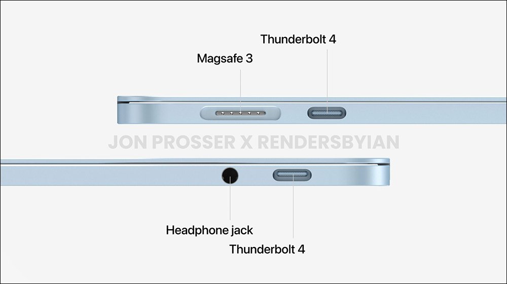 MacBook Air M2全新渲染图，以及更多信息曝光
