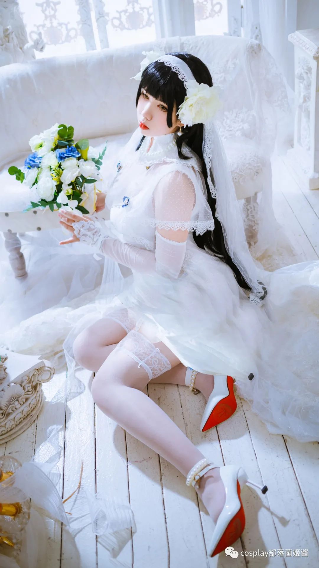 桔梗|cos:少女前线95式洋桔梗与她的季节cos正片@魅瞳