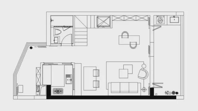126㎡轻奢美式风，开放式客厅+书房，也太敞亮了吧！