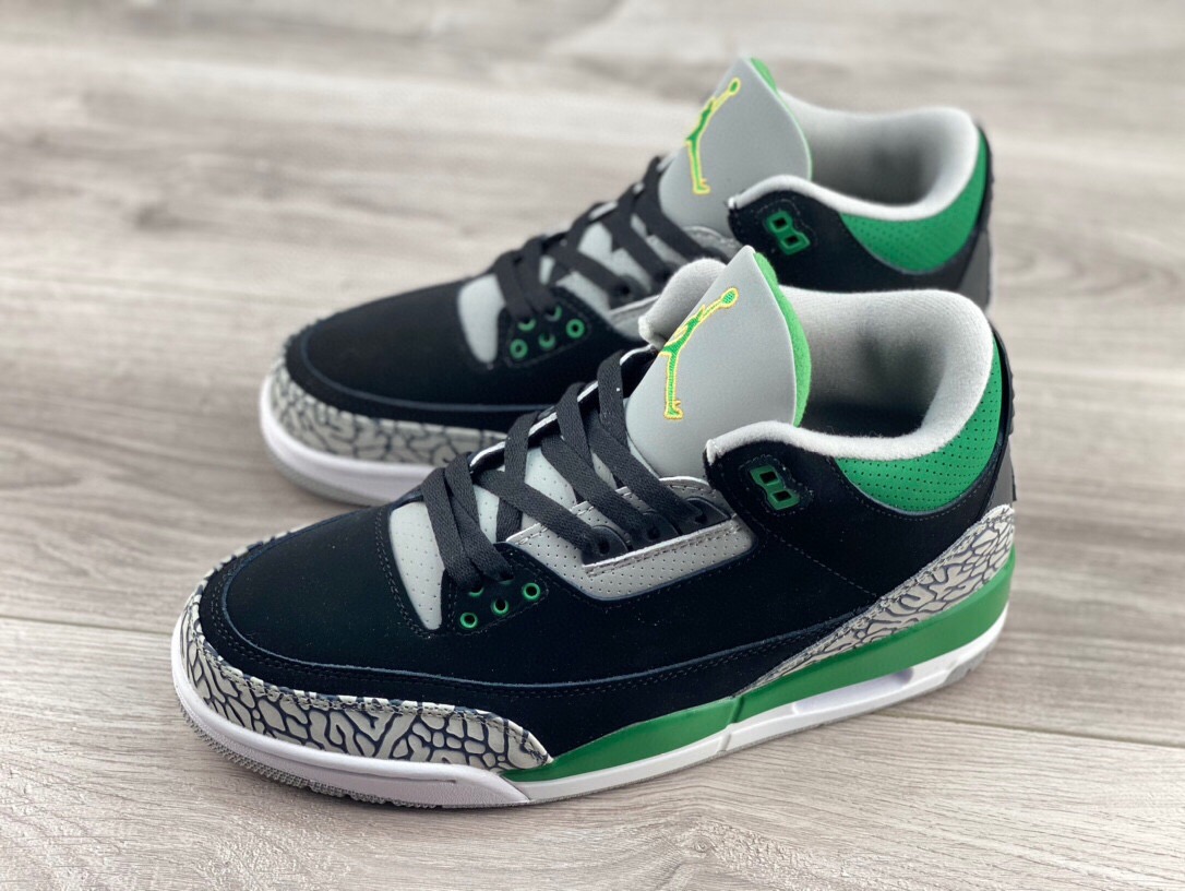 莆田鞋匠|Air Jordan 3 Retro \"Racer Blue\" AJ3 乔3黑绿