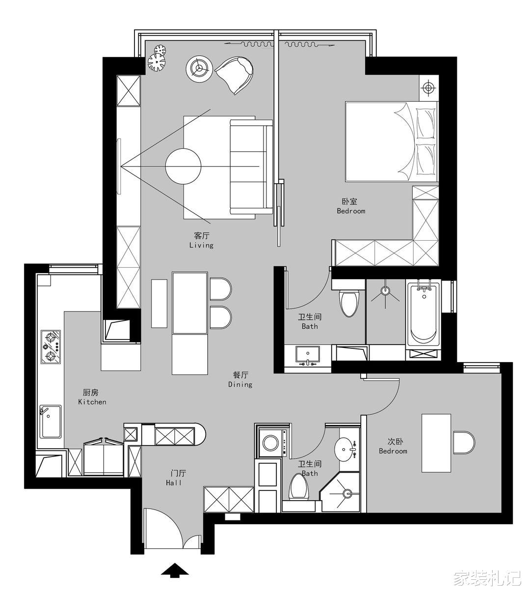 回归自然本真，110㎡轻侘寂风，过出精致幸福感