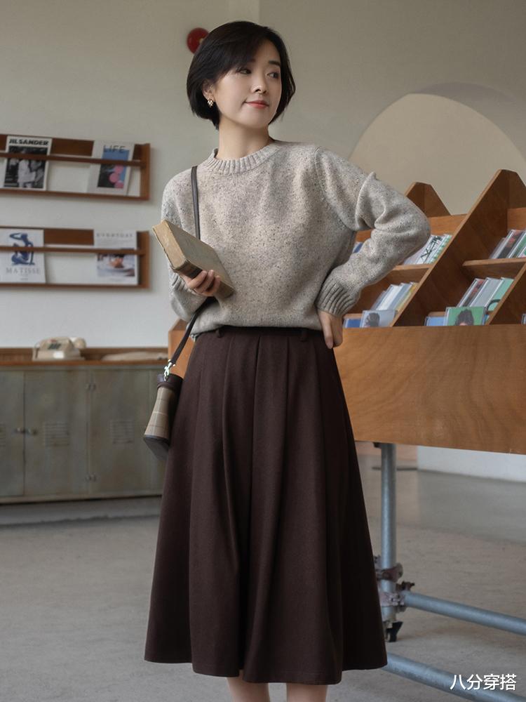 八分穿搭 针织衫怎么穿出新意？从选款和搭配入手，让你从路人变女神
