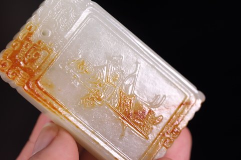 和田玉籽料|旧藏 和田玉籽料将军牌