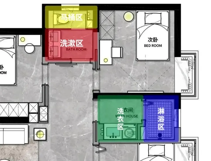 装修设计大全|小卫生间注定憋屈？网友：我家才2㎡这么装真好用！