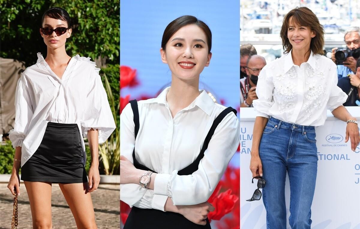 白小白的衣橱|白色衬衫的魅力无法拒绝，搭配裤装、裙装都适合，穿对了超有气质