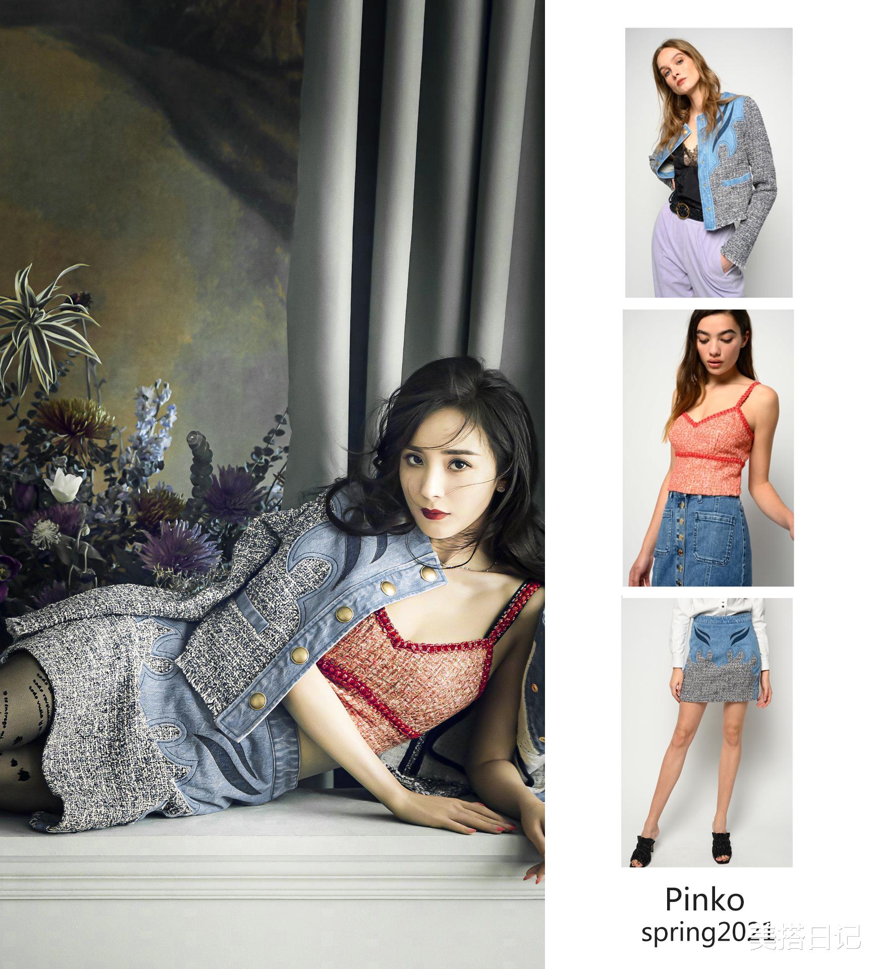 杨幂|杨幂最新时尚大片：性感红唇+6套复古华服，是妩媚优雅的Gucci女神