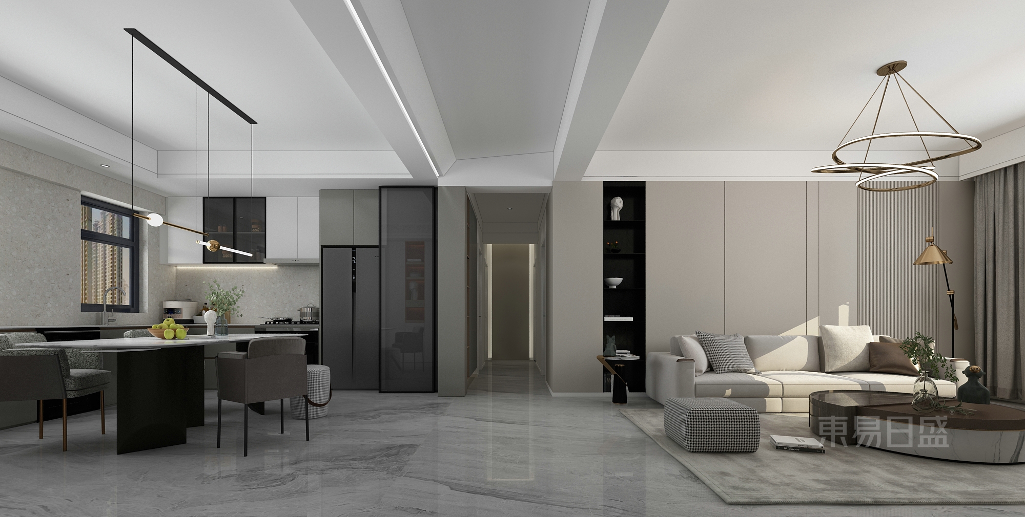 简约而不简单的现代风格，效果很真实