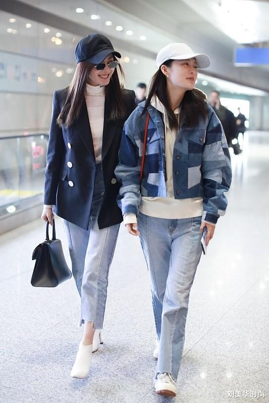 刘美华时尚|李沁和张天爱都好好看啊，穿的牛仔裤款式相似，但风格差很多