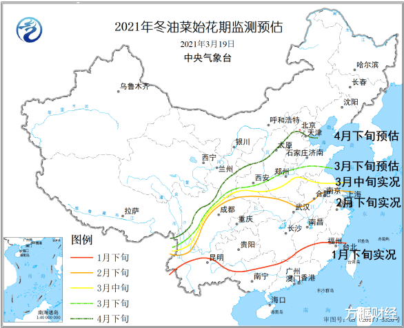 方框财经 冬季云南和广东东部等地温高雨少，干旱导致植被生态质量偏差