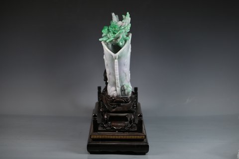 和田玉籽料|清中期 和田玉籽料 白玉 持福袋 童子 把件 挂件