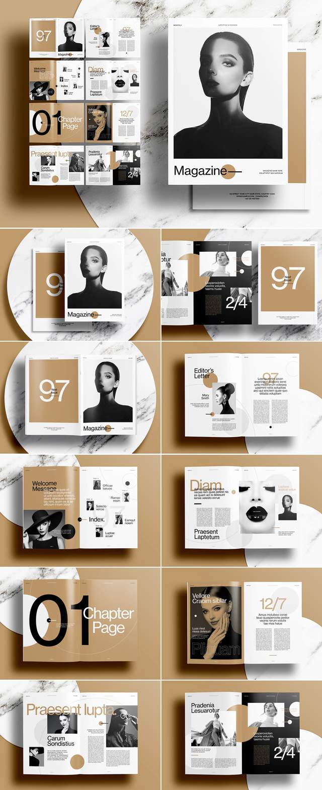 画册版式设计欣赏！布局风格