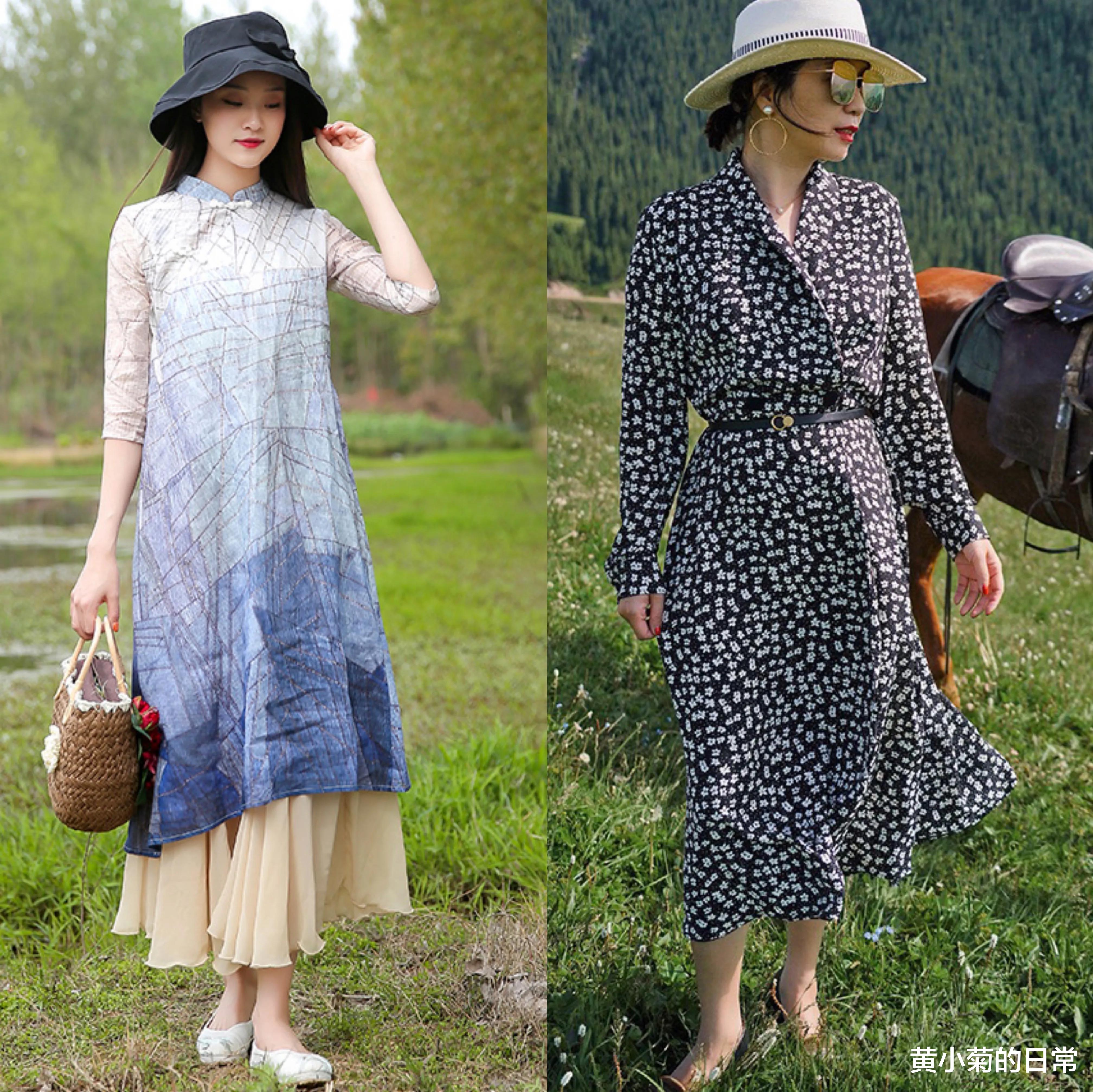 黄小菊的日常|70女人真会打扮,连衣裙这样穿“扬长避短”,穿出20几岁感觉