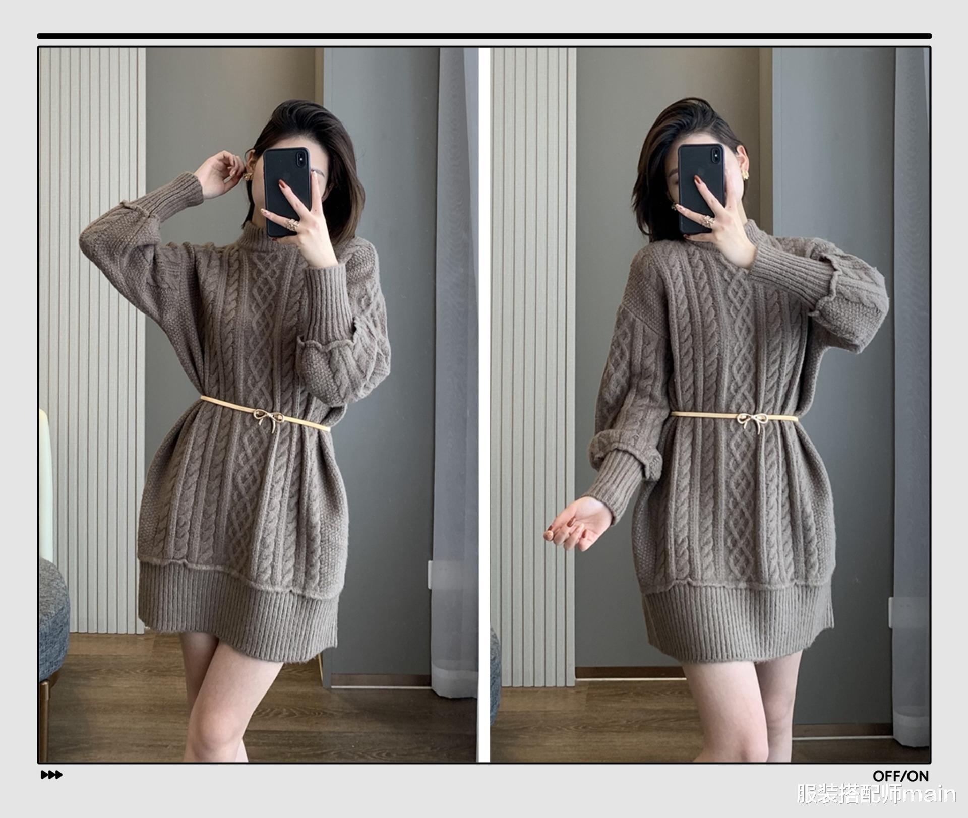 服装搭配师main 记住了，这三款连衣裙能从秋美到冬，时髦显瘦还保暖