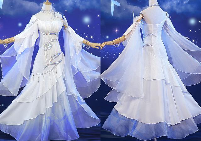 英雄岁月之王牌部队|《斗罗大陆》小舞星湖绝影裙，半透薄纱好仙气，项链和裙摆太美了