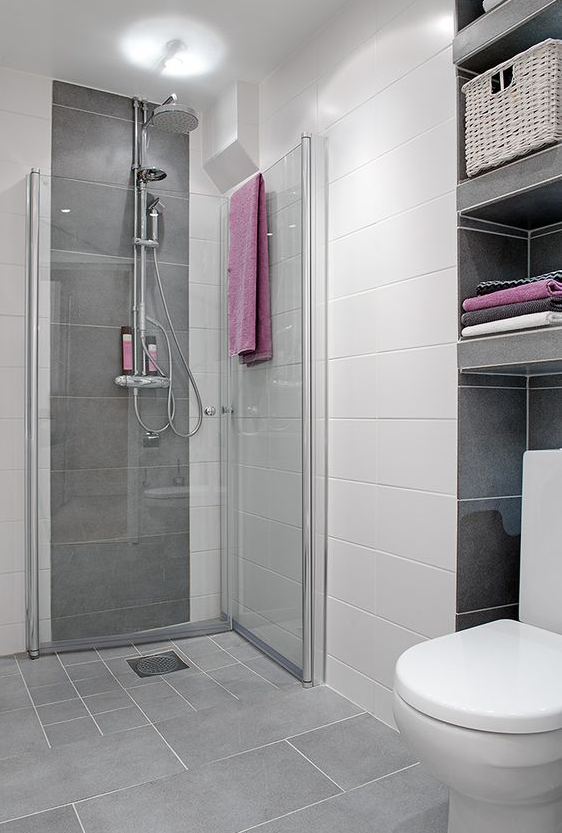 浴室再小也可以这样做隔断，省空间还上档次，后悔没有早点知道！