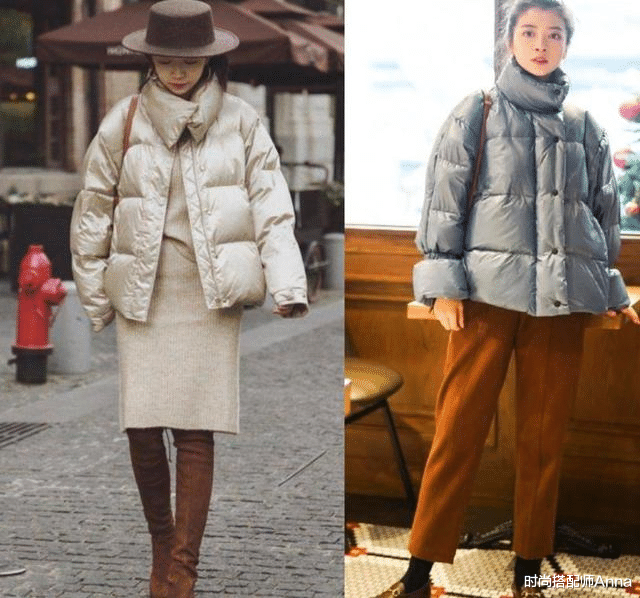 时尚搭配师Anna 羽绒服上身就显胖？试试这些羽绒服新潮搭配方法，时髦保暖又显瘦