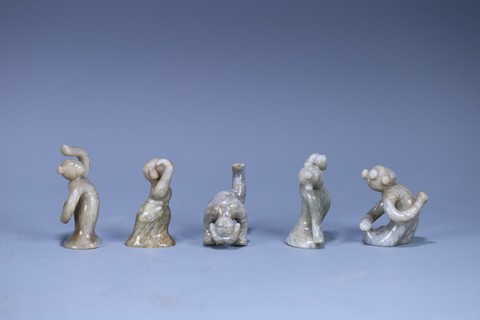 翡翠|清代，翡翠宝鸭献瑞把件