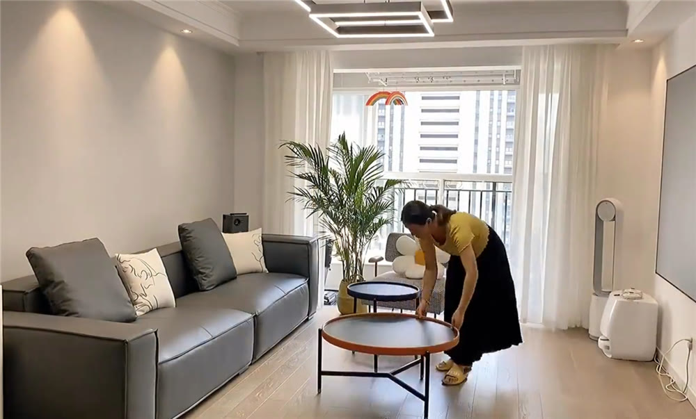 家物 姑娘用一个月的工资,低价改造家里客厅,讲真,完工后也太漂亮了