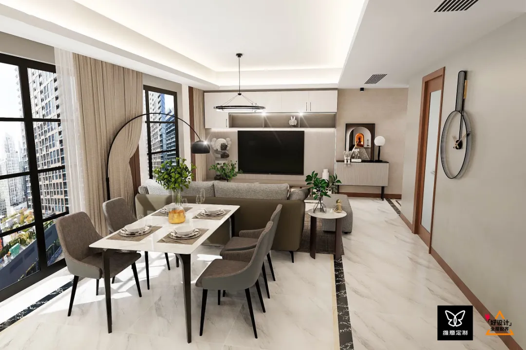 |沙发不是非得靠墙,30个绝美客餐厅设计案例,赶紧收藏!