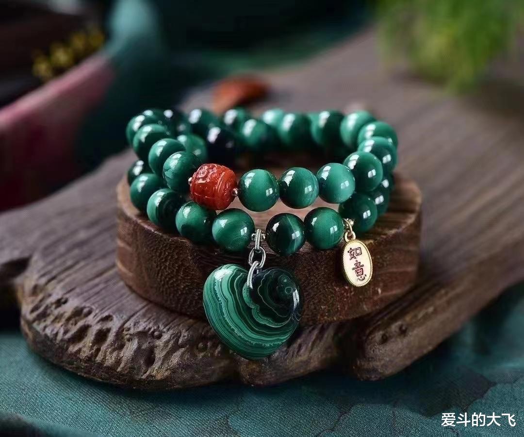 孔雀石|孔雀石手串,石头爱好者首选收藏品!