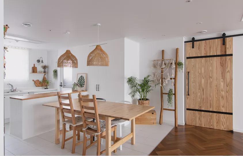 |典型的韩国年轻人的“网红婚房”设计，126㎡不是豪装，胜在耐看