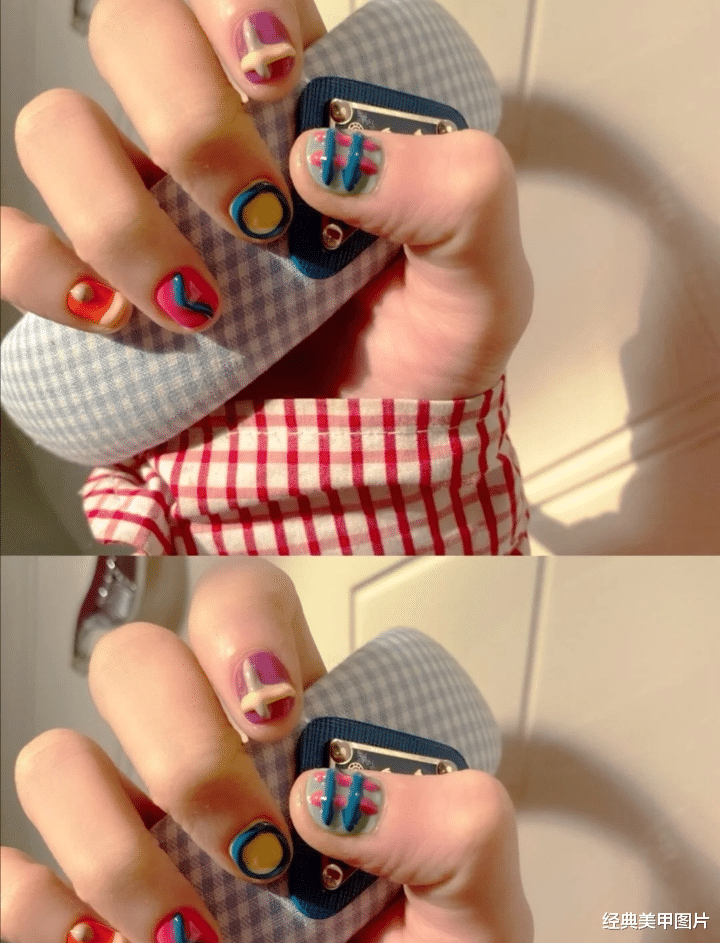 美甲|谁说短指甲不适合做美甲，美酱第一个跳出来反对！