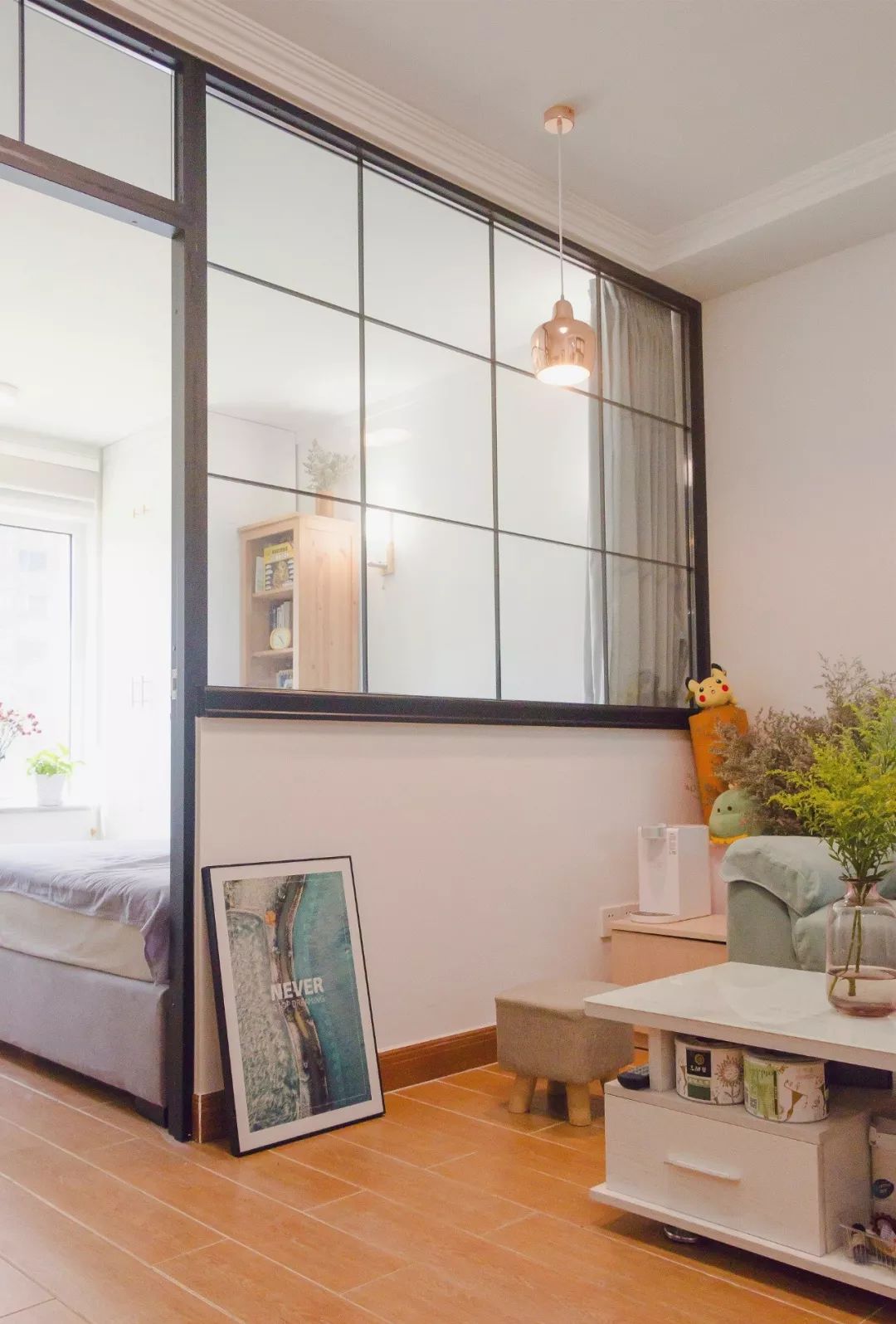 33㎡小宅一室改二室，兼顾采光与收纳，还有迷你儿童房！