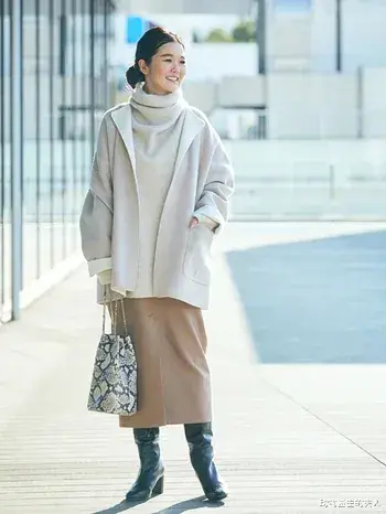 动物园主的夫人 日本博主街拍汇总 冬季大衣里面怎么穿