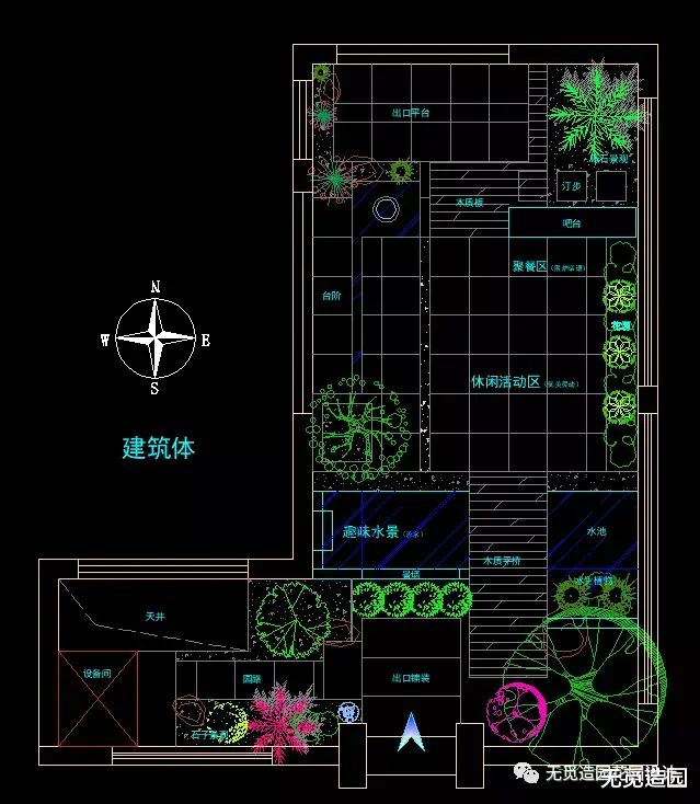 无觅造园：易打理62平简约花园怎么设计呢？