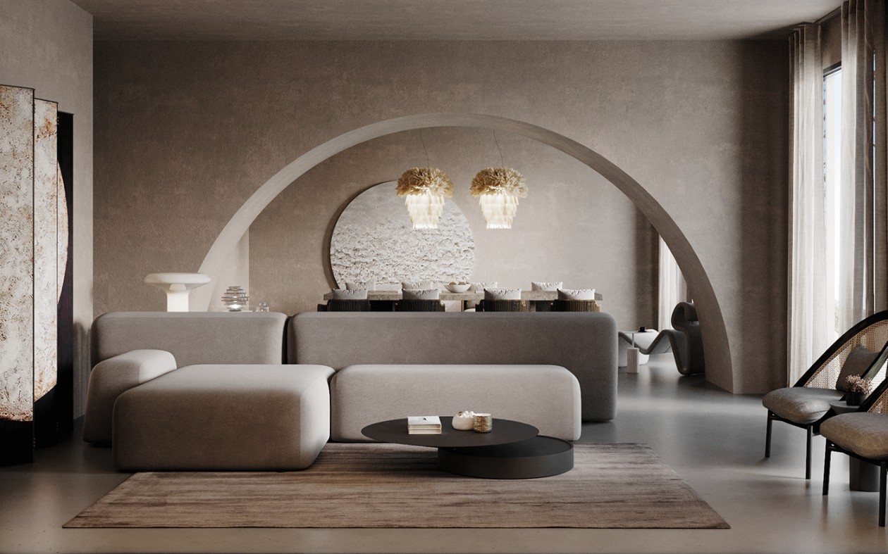 洛小丸子|极简侘寂风公寓，质朴的高级感！