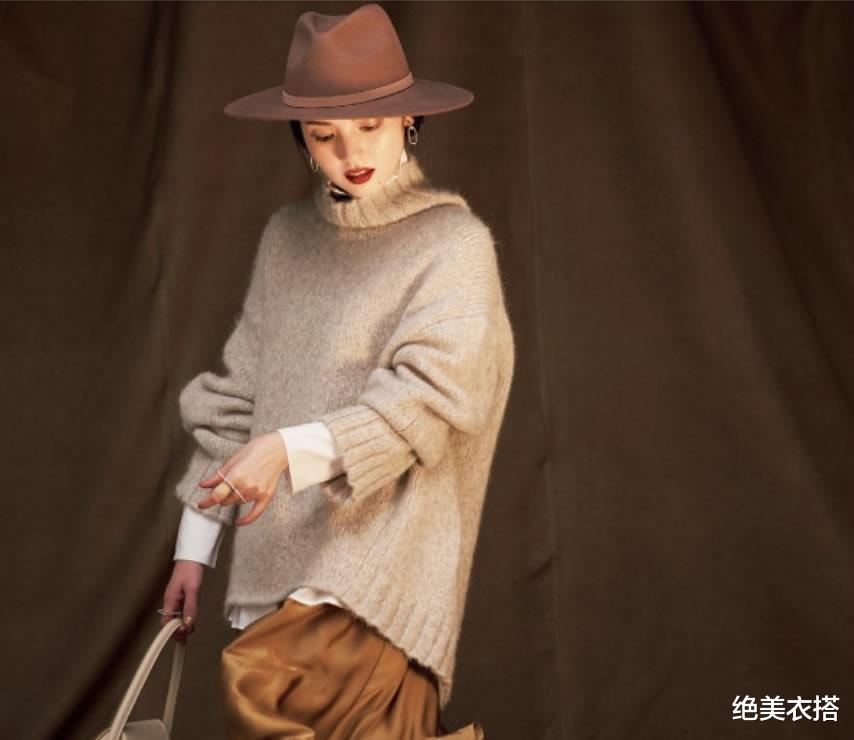 绝美衣搭 穿“米色毛衣”时,如何显肤白?3类优雅色穿搭干货,秋冬最爱啊