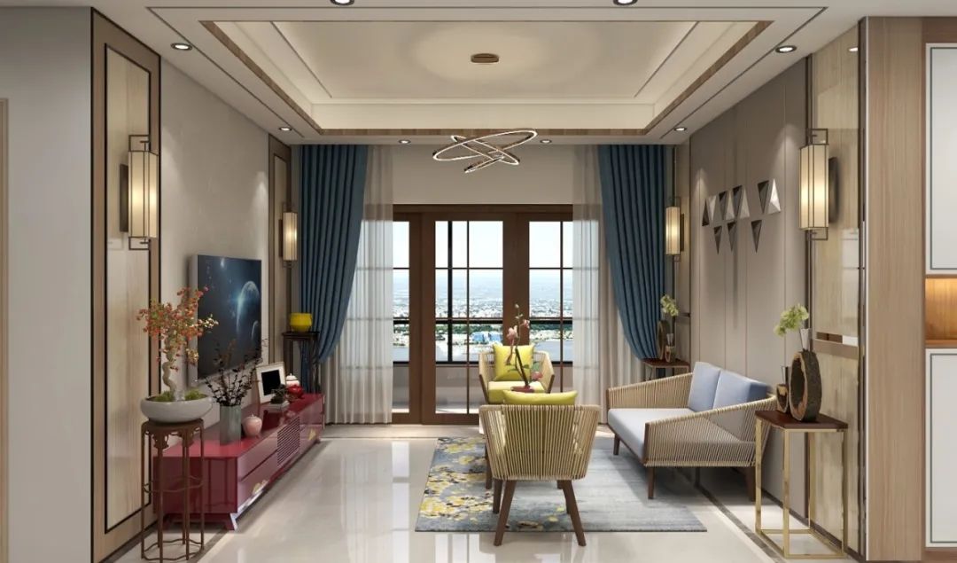 爱空间|新中式混搭小轻奢，00后女生花最少的钱，住时尚90m2小三房