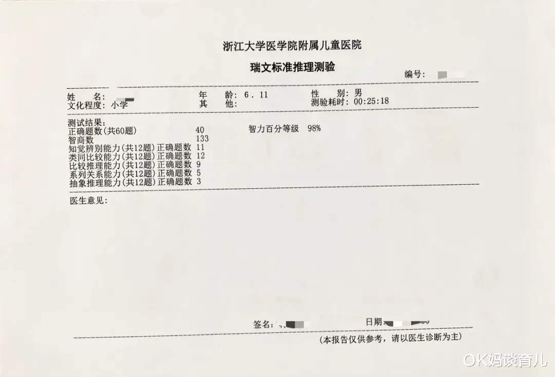 OK妈谈育儿|拿到医院报告才知道,孩子“注意力缺失”这么多
