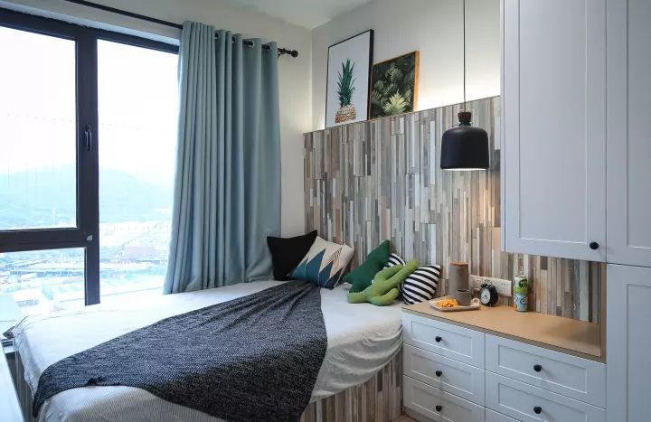 |89m2北欧清新小三房，原来沙发不靠墙，还能这么好看！