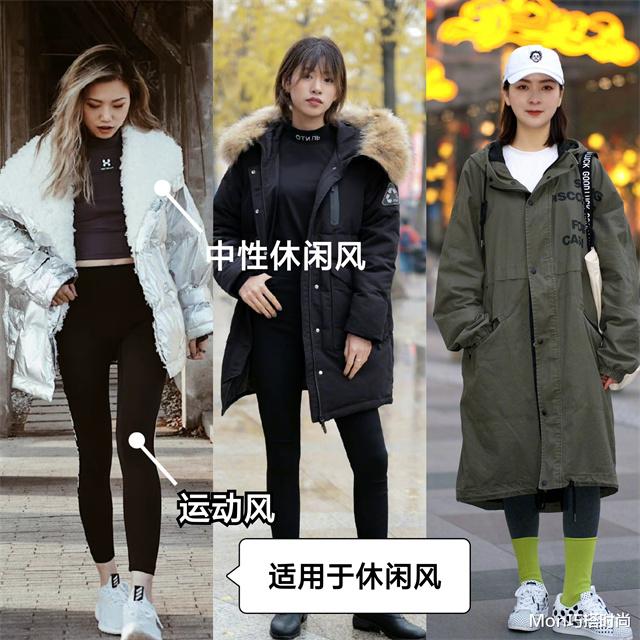 Mon巧搭时尚 急剧降温怎么穿?街拍达人抗冻有一套,试试“长羽绒服+鲨鱼裤”